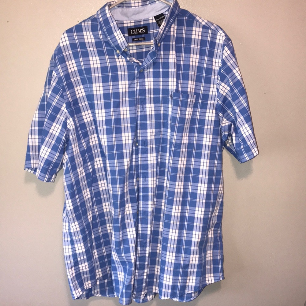 Blue and White Chaps button down